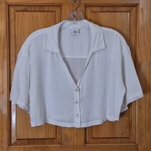 Kirious Los Angeles Crop Top Women's Size Medium Coastal Beach Minimalist